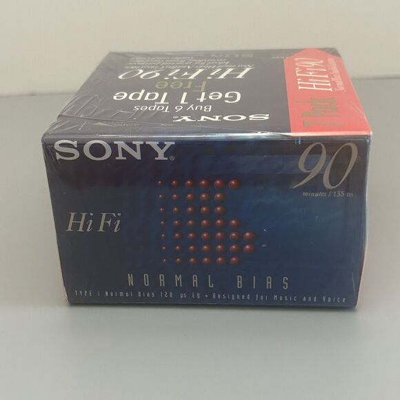 Sony Audio Cassettes HF High Fidelity 90 Minute Blank Recording Pack Of 7 - Picture 5 of 6